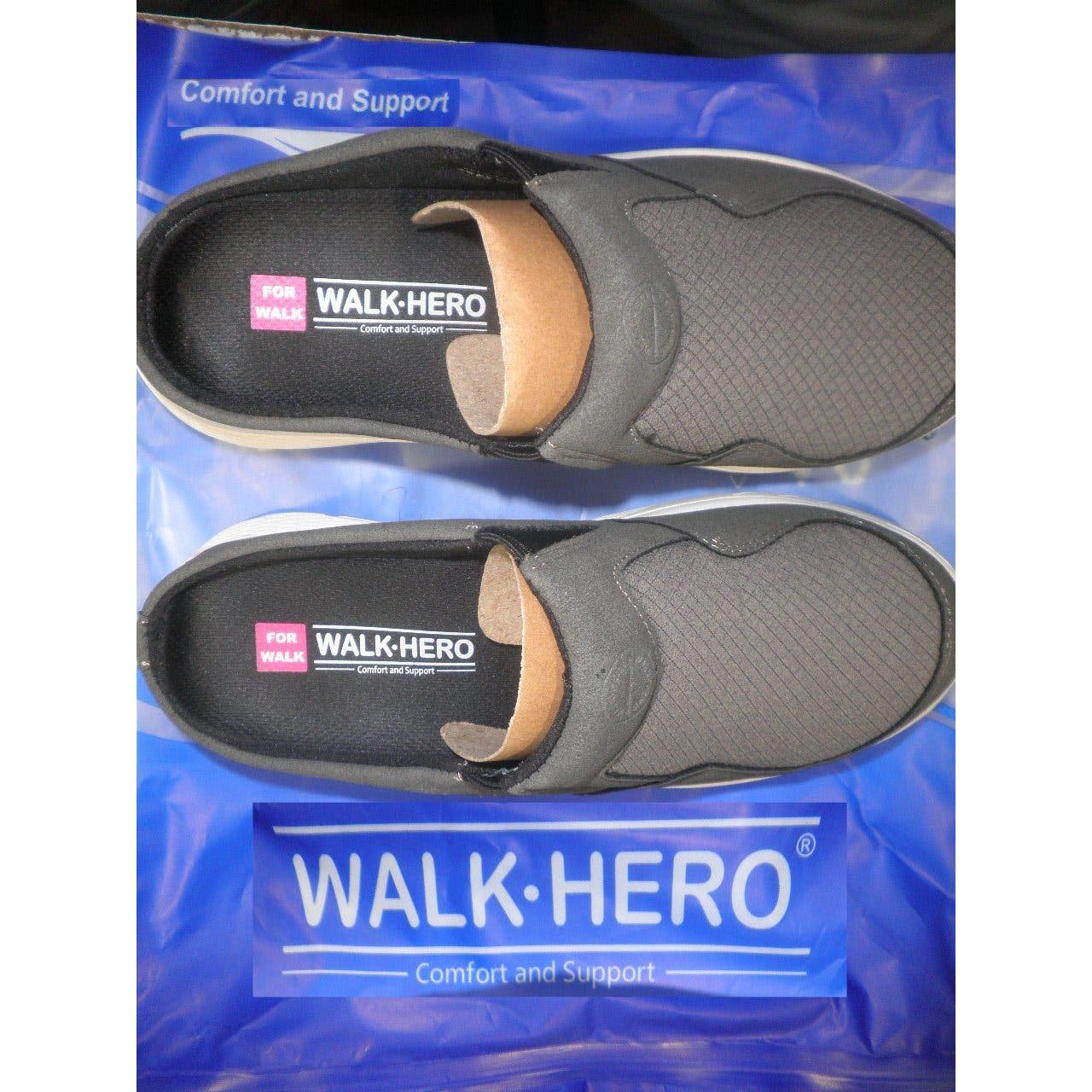 GECKO MAN, Walk-Hero, Size 5, Women's Slip-On Mule Sneakers w/ Arch Support