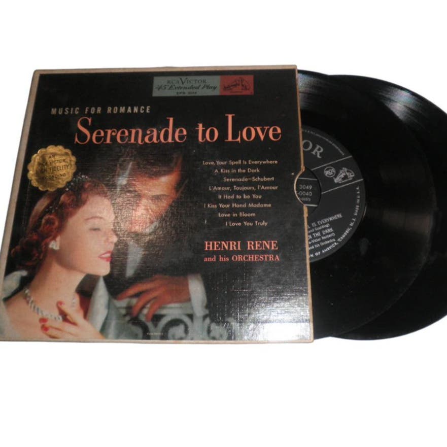RCA Victor, 1952 Henri René And His Orchestra – Serenade To Love, Jazz 45 RPM EP