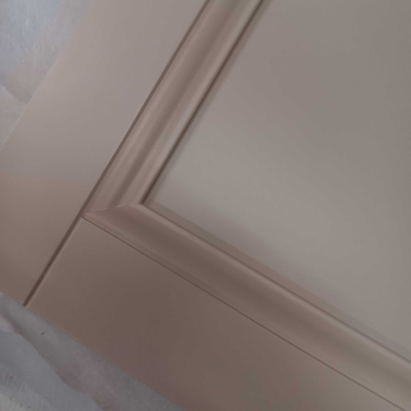 Set/2 Wood Cabinet Doors 13"W x 46-5/8"H x 3/4"D Off-White, Hardware Included- LOCAL PICKUP ONLY