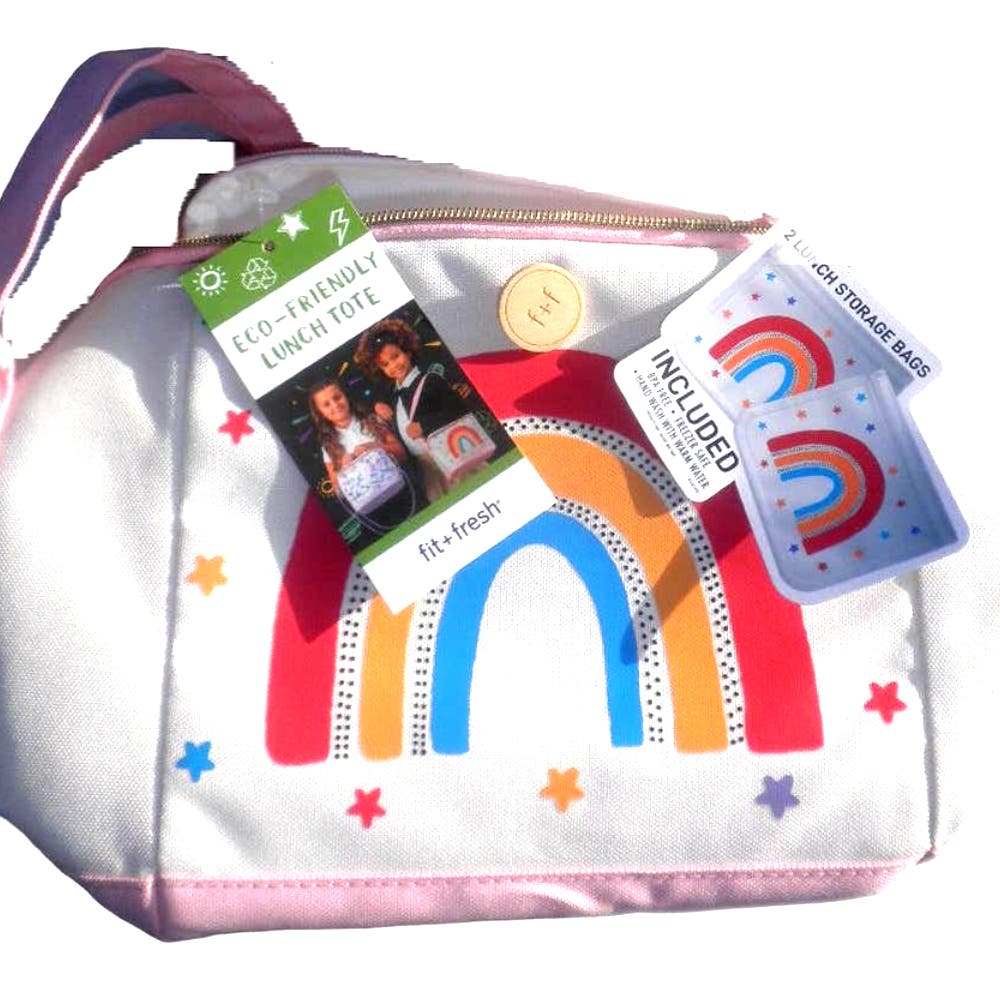 Fit+Fresh Novelty Rainbow Insulated Lunch Bag for Kids and/or Adults- Free Shipping!