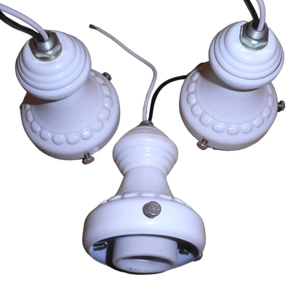 Vintage Hunter Fan Co. Model 27047-180 Fan Light Kit, 3-Light, White Decorative