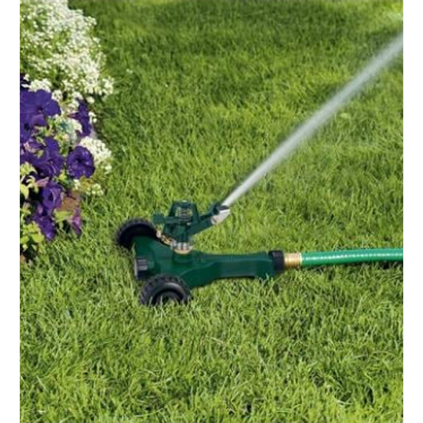 Orbit 85'D (5675 SQ FT) Zinc Impact Sprinkler Head on Plastic Base w/ Wheels