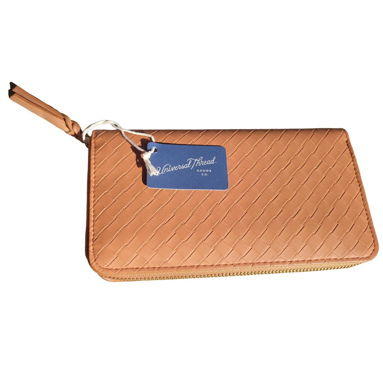 Universal Thread Women's Zip Wallet - 8.25" x 4.5" Light Brown - Free Shipping