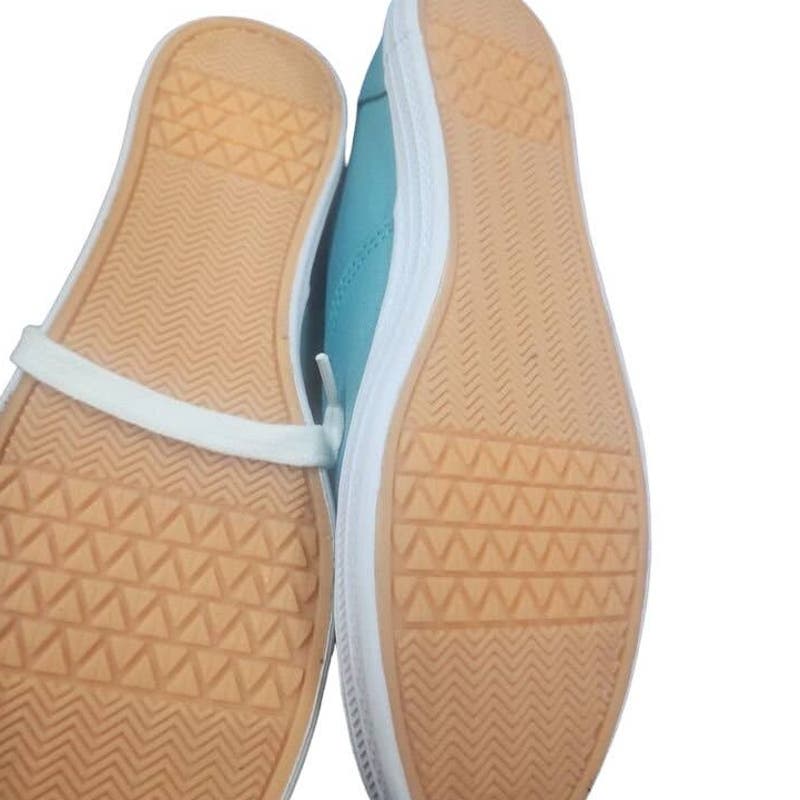 Women's Size 6 Lunea Lace-Up Canvas Sneakers - Blue + Free Shipping