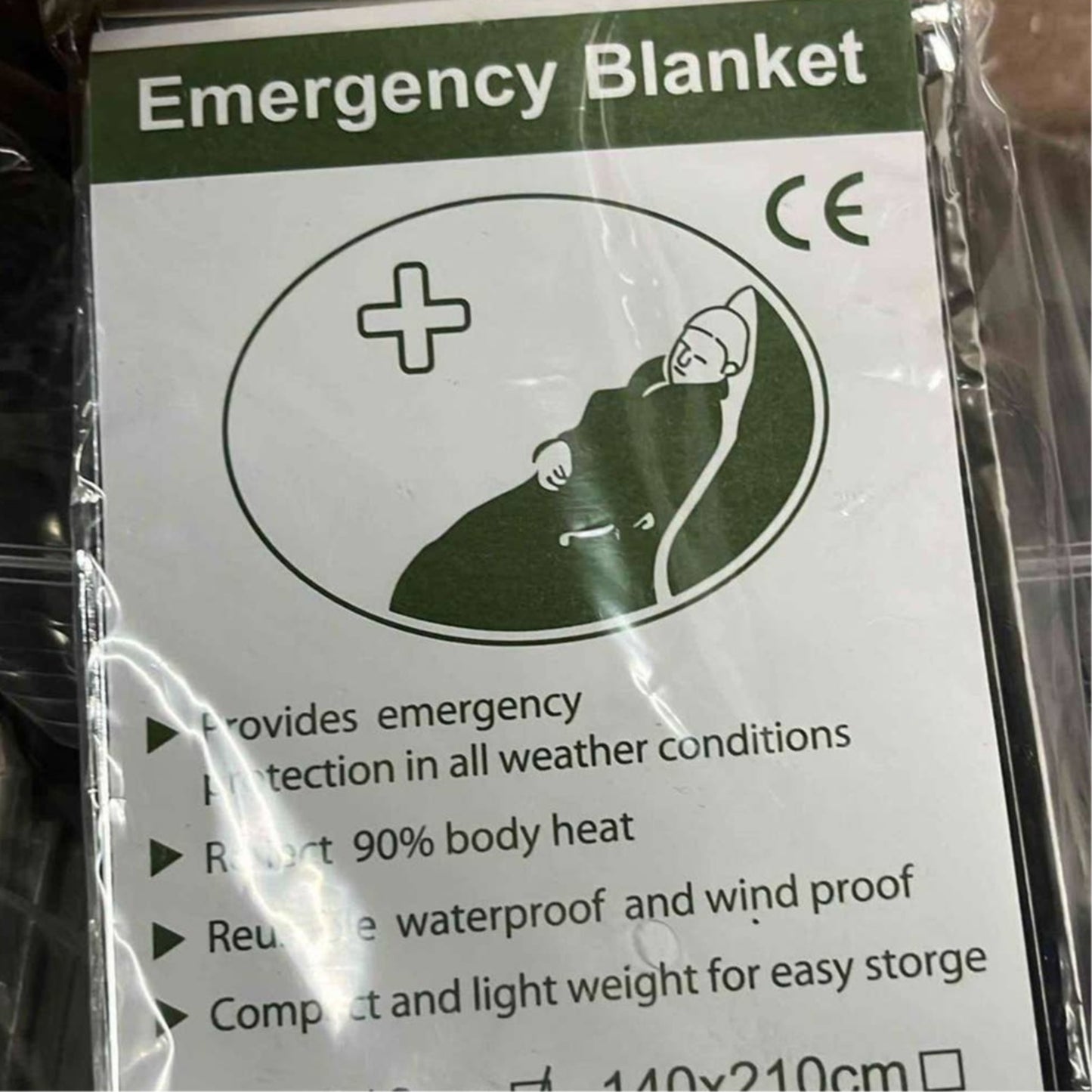 (4-PK) Emergency Blankets 51.18" x 82.68" (130x210cm) Must For Camping / Hiking