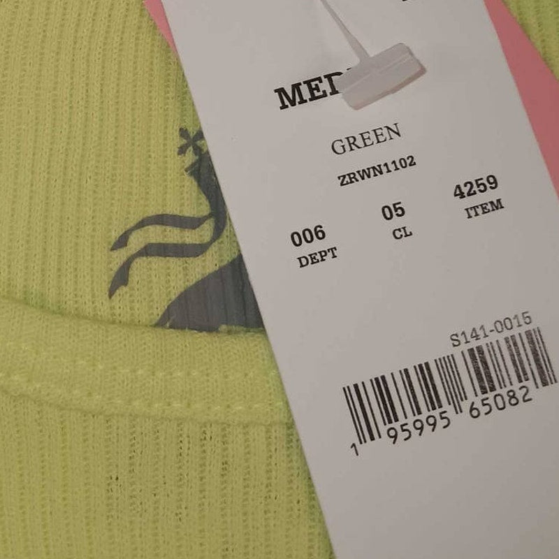 Women's Willie Nelson Ribbed Graphic Tank Top - Green, Medium