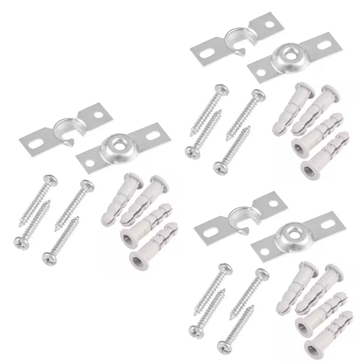 3 Packages- Universal Inside Mount Roller Shade Brackets, NIP, 1007 478 433