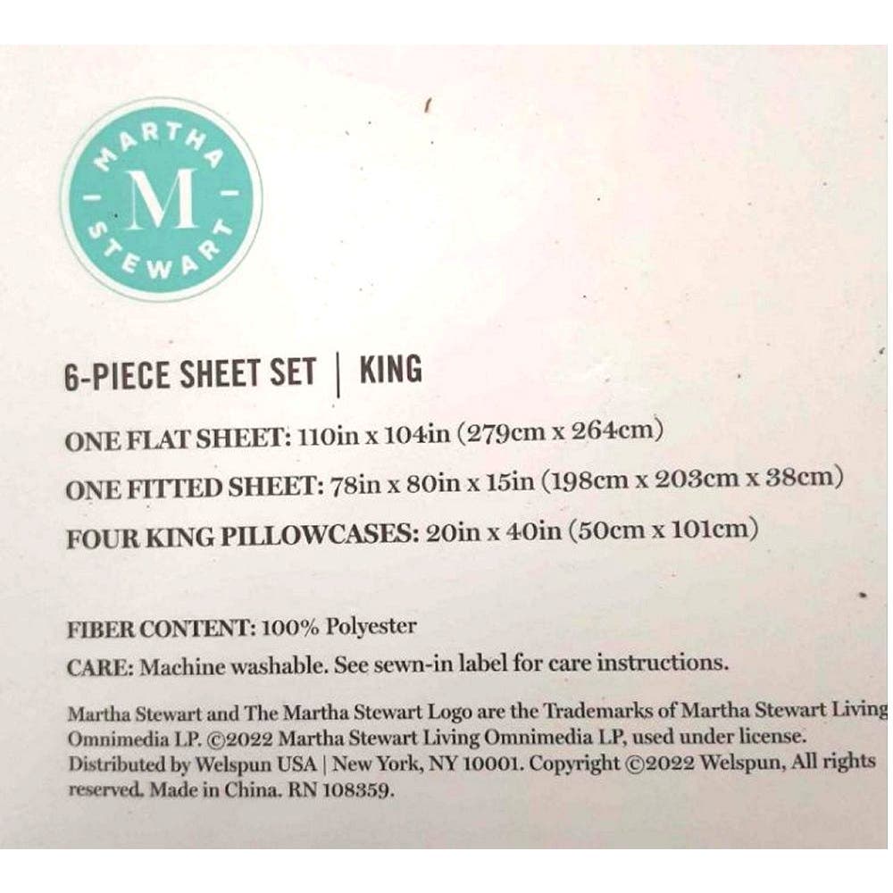 6-PC KING Microfiber Gray / Grey Sheet Set 1 Fitted & Flat & 4 Pillow Cases