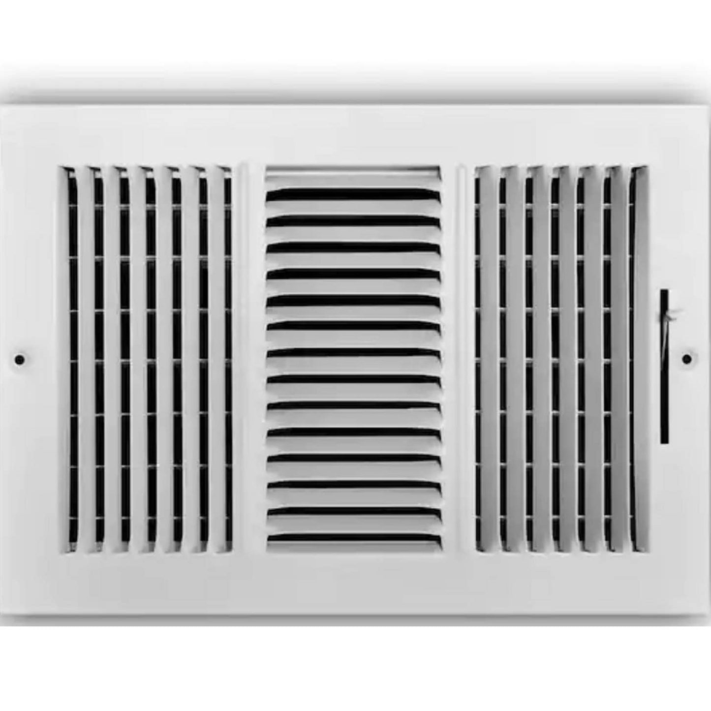 Everbilt 12 in. x 8 in. 3-Way Steel Wall/Ceiling Register in White, NIP