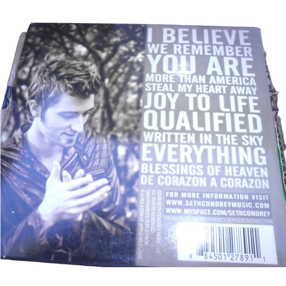 Seth Condrey: More Than I See CD, NIP, Seth Condrey Music, 2009