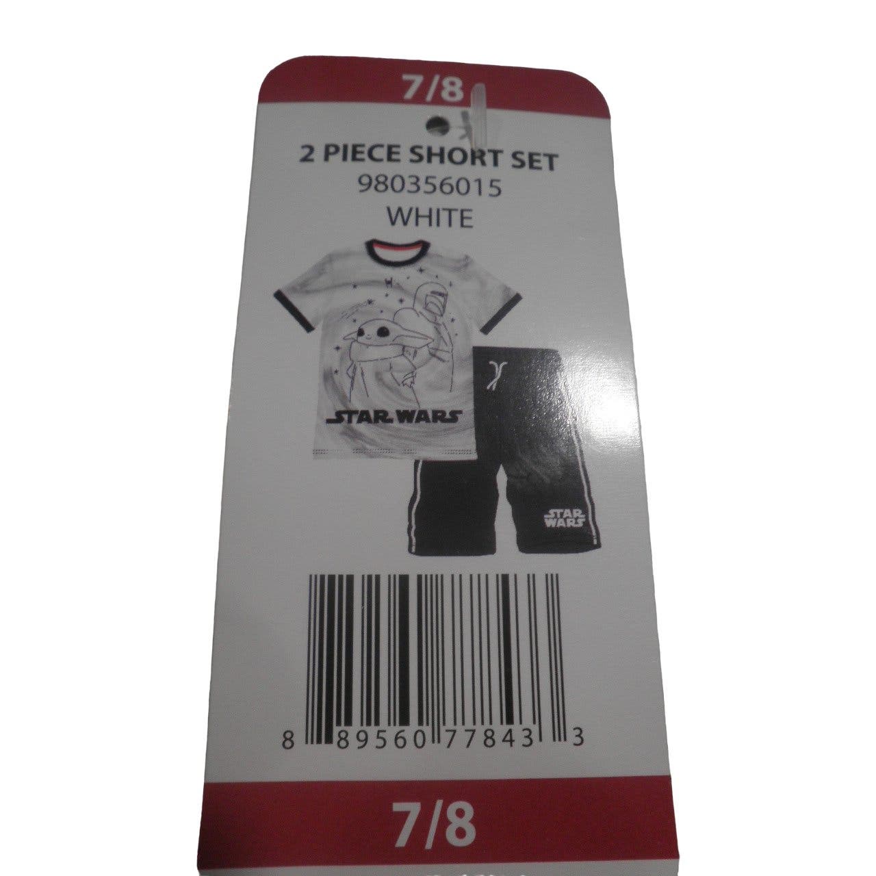 Disney Star Wars the Mandalorian 2-Piece Short Set, Size 7/8 - Free Shipping