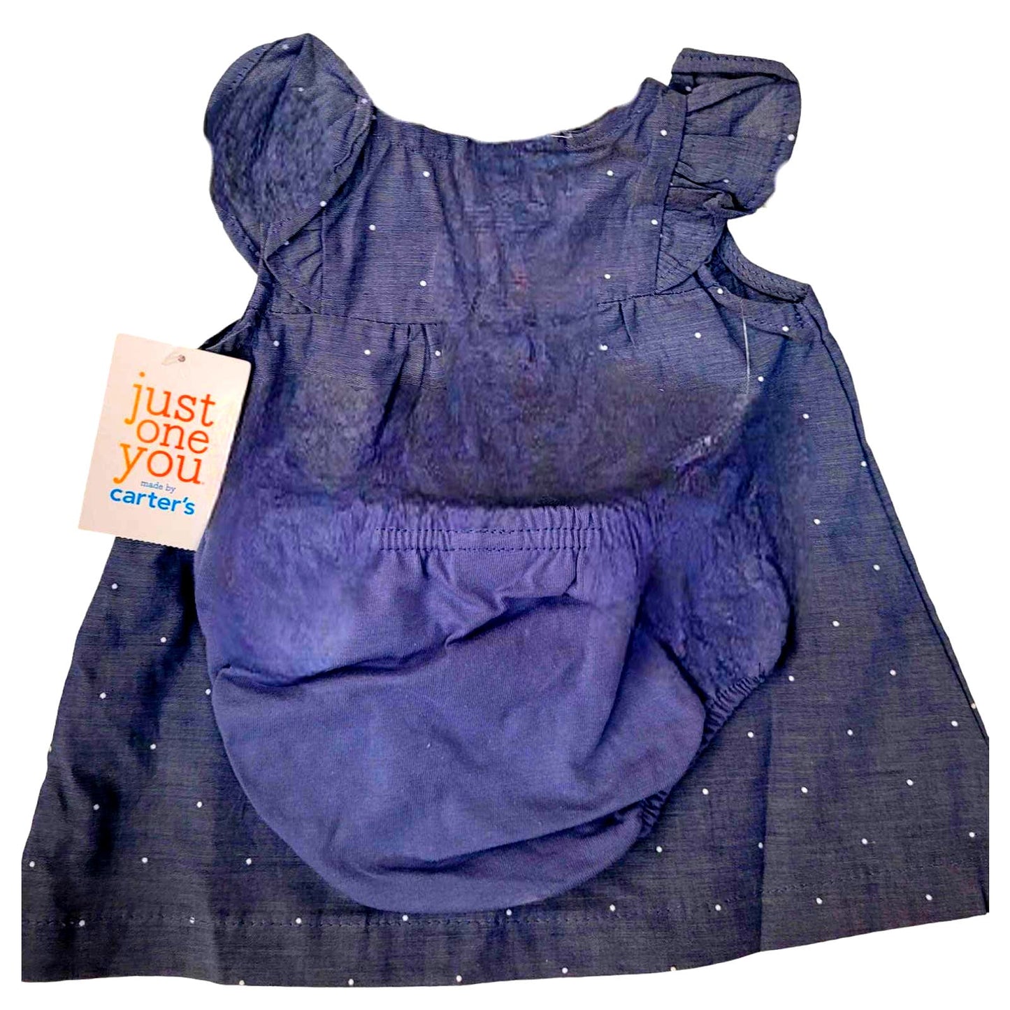 Carter's Baby Girl Butterfly Chambray Dre Just One You® 18-21.5 Inches / 6-9 Lbs