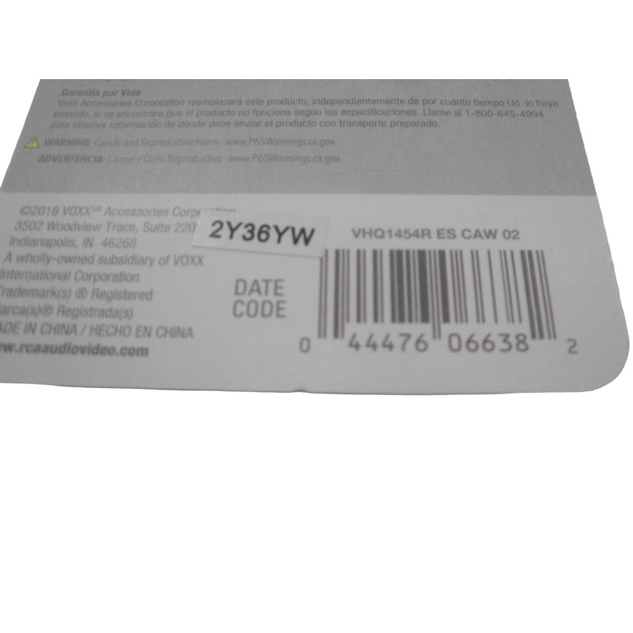 Audiovox RCA (4PK) Coax RG6 Quad Shield Crimp-On Connectors, VHQ145R - Free Shipping