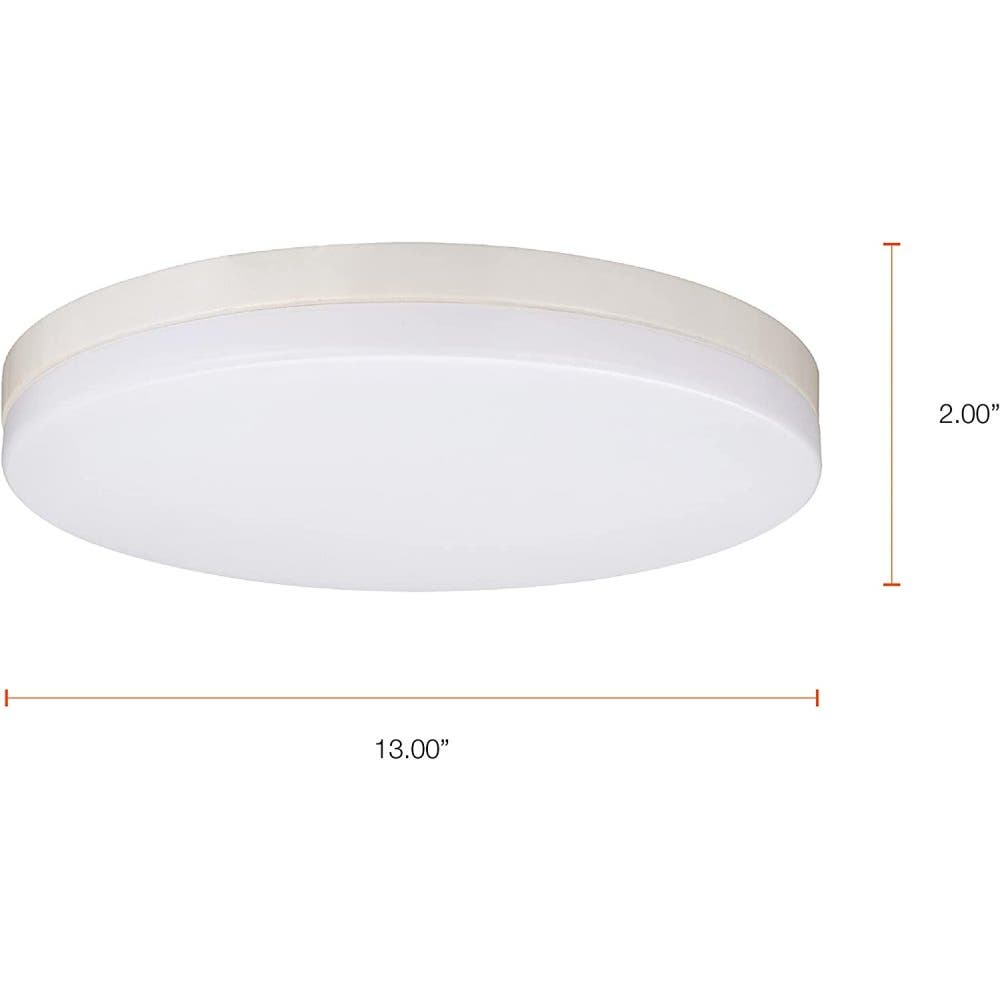 Sylvania 13" 120V 18W 100W White Integrated LED Dimmable Flush Mount 3500K