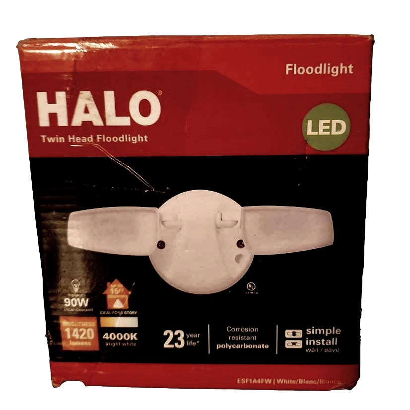 Halo ESF 15-Watt 4000K White Outdoor Integrated LED Flood Light ESF1A4FW