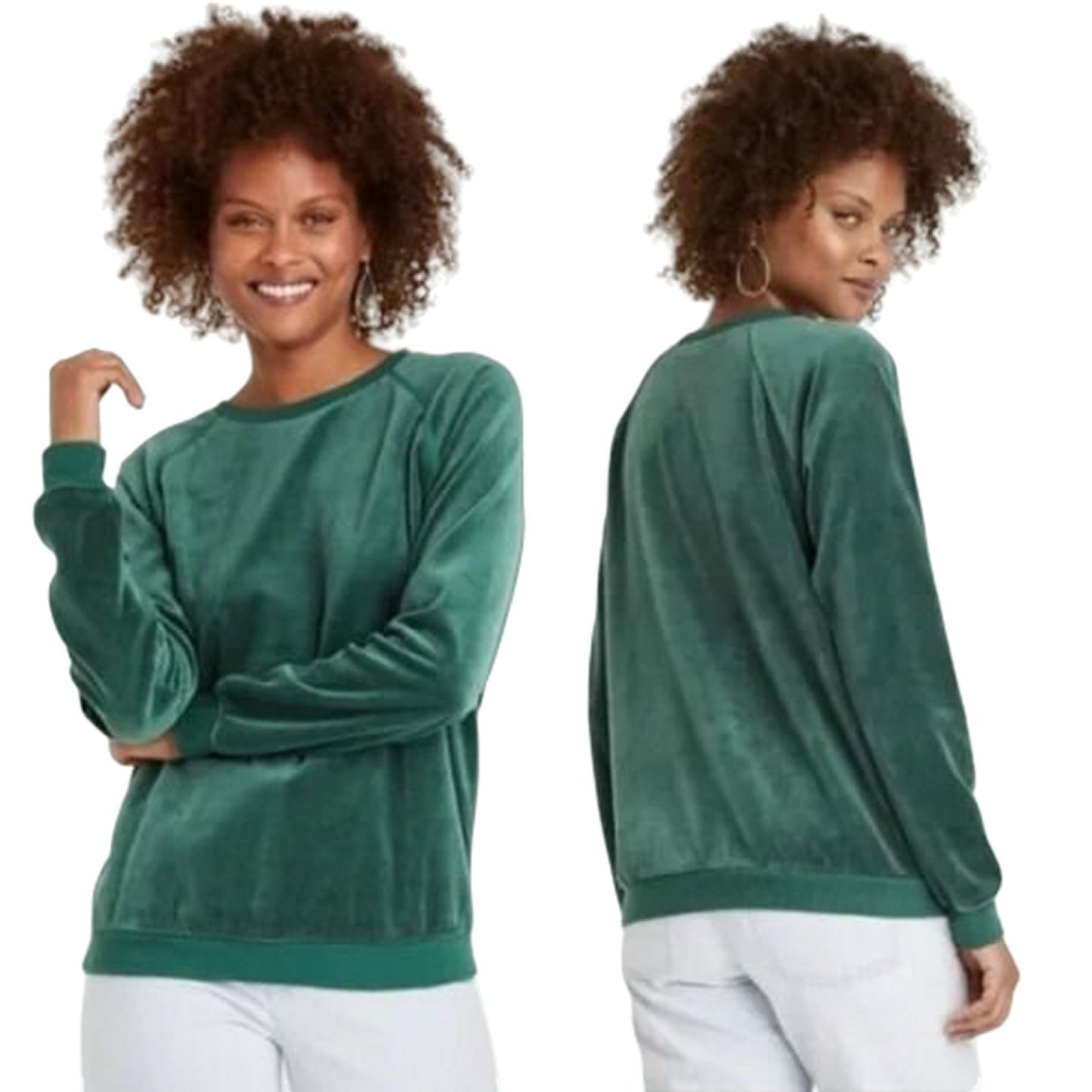 Knox Rose Women's Valor Sweatshirt – Green – Size Large – Pullover