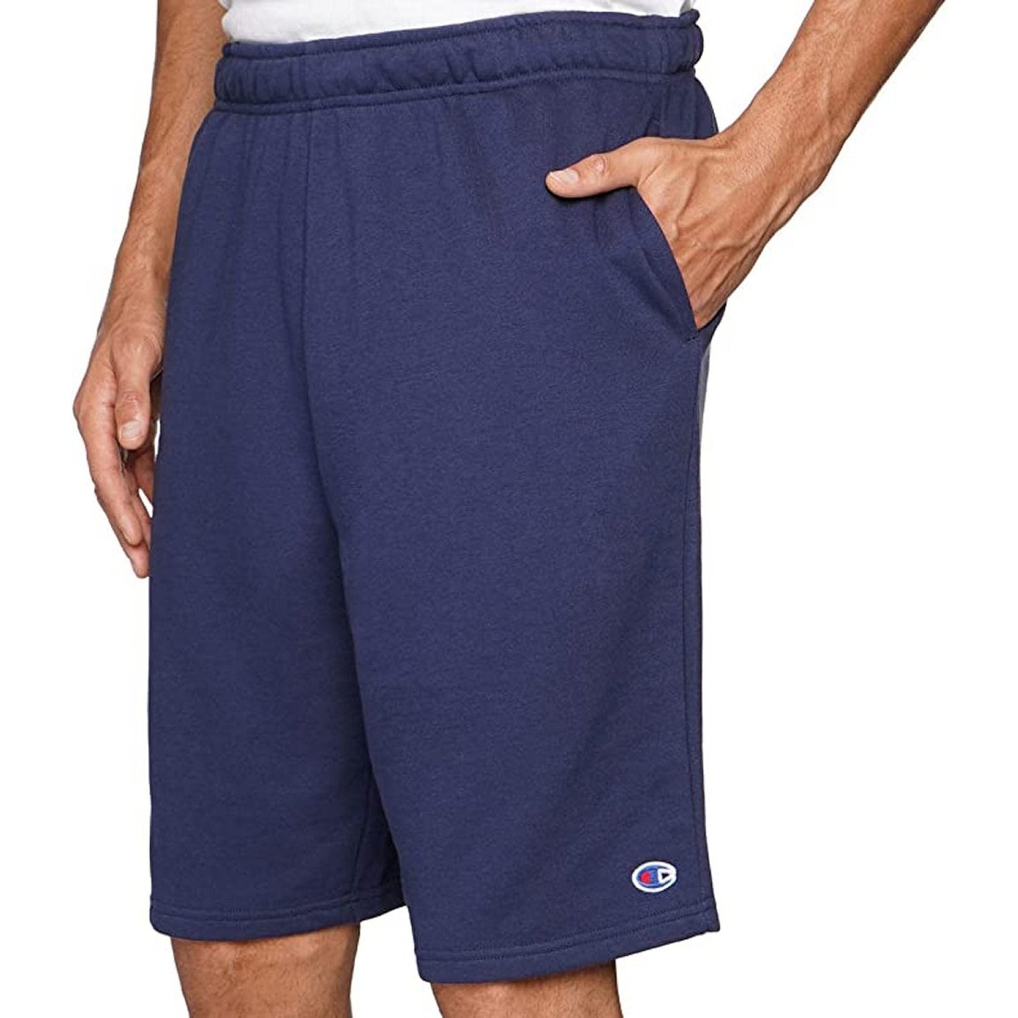 Champion Men's XL Authentic Athleticwear French Terry Short Navy Blue 11" Inseam