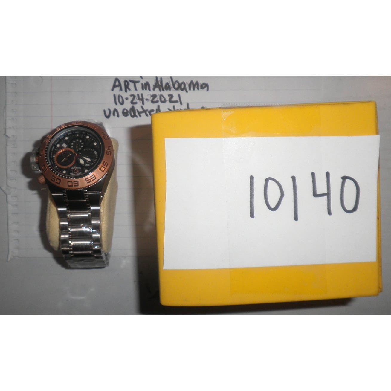 Invicta Men's 10140 Subaqua Noma IV Chronograph Black Textured Dial Watch