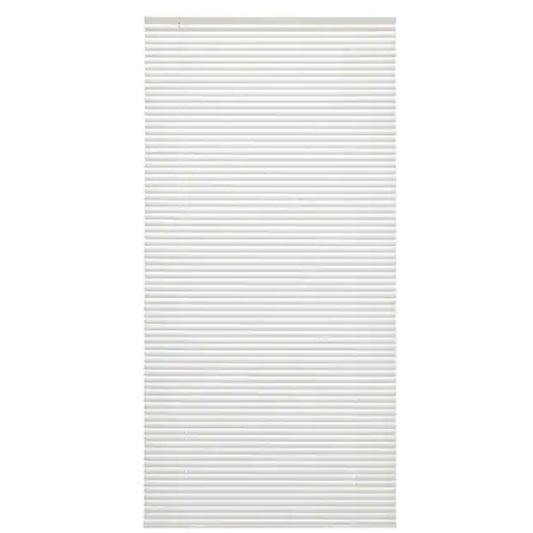 White Cordless Light Filtering Vinyl Mini Blind 39 in. W x 64 in. L, 1 in. Slats