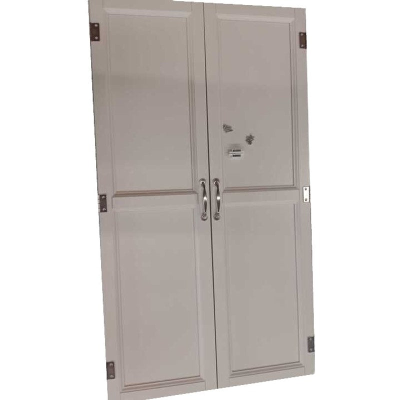 Set/2 Wood Cabinet Doors 13"W x 46-5/8"H x 3/4"D Off-White, Hardware Included- LOCAL PICKUP ONLY