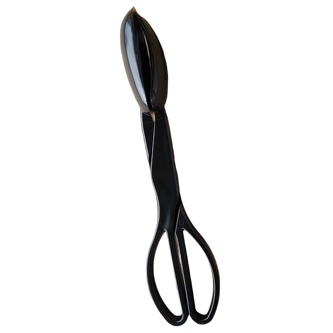 6-pack Black 11-1/2 in. Salad Scissor Tongs, CT3304 Partipak- Free Shipping