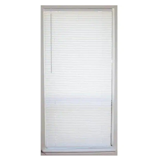 New THD White Cordless 1 in. Light Filtering Vinyl Mini Blind - 23" W x 64" L