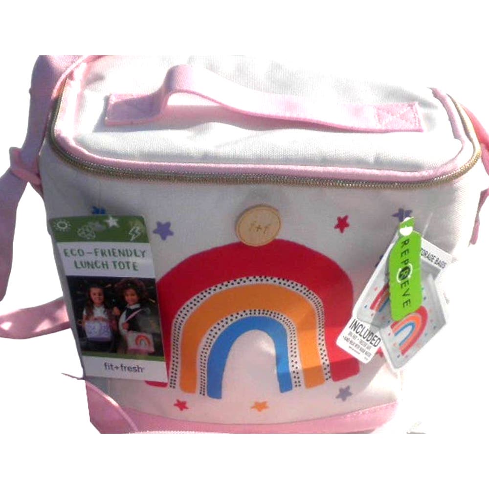 Fit+Fresh Novelty Rainbow Insulated Lunch Bag for Kids and/or Adults- Free Shipping!