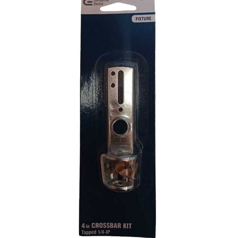 2-PK Commercial Electric 4" Crossbar Kit for Lights & Mount Canopy w/ 7/16" Hole