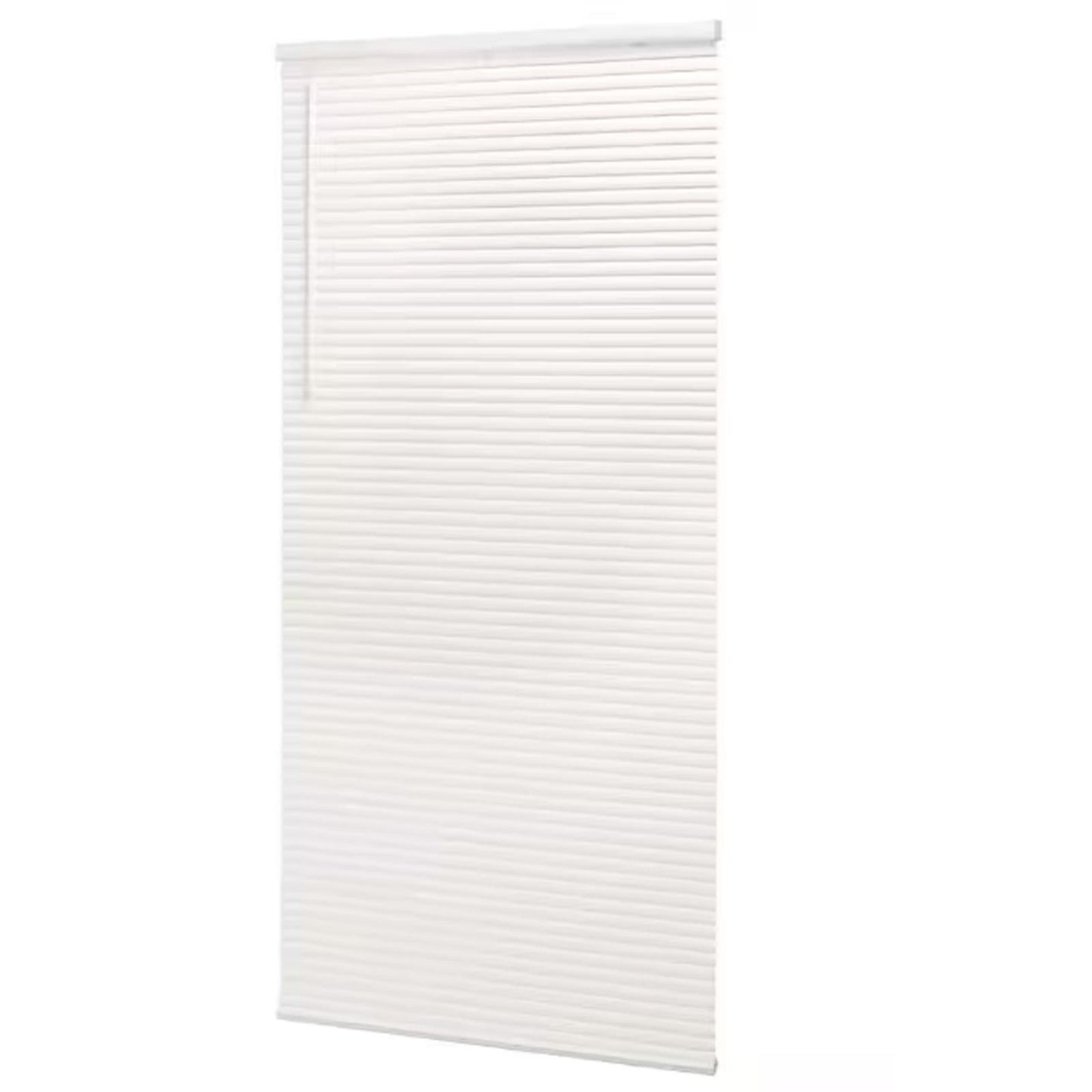 46"W x 64"L Cordless Light Filtering Alabaster Vinyl 1" Mini Blinds + Free Ship