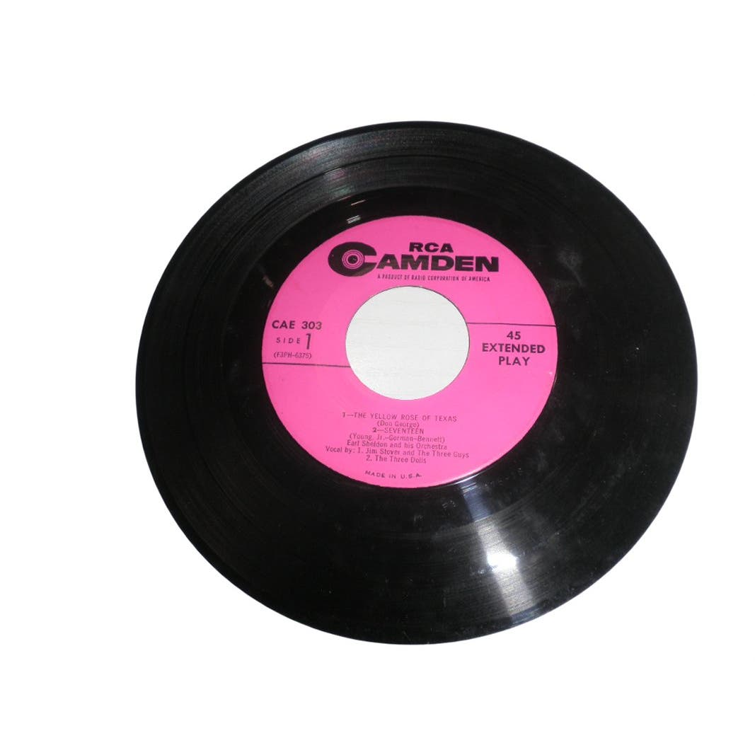 RCA Camden EP 45 RPM Today's Hits 1955, CAE 303, RARE 45 Extended Play Vinyl
