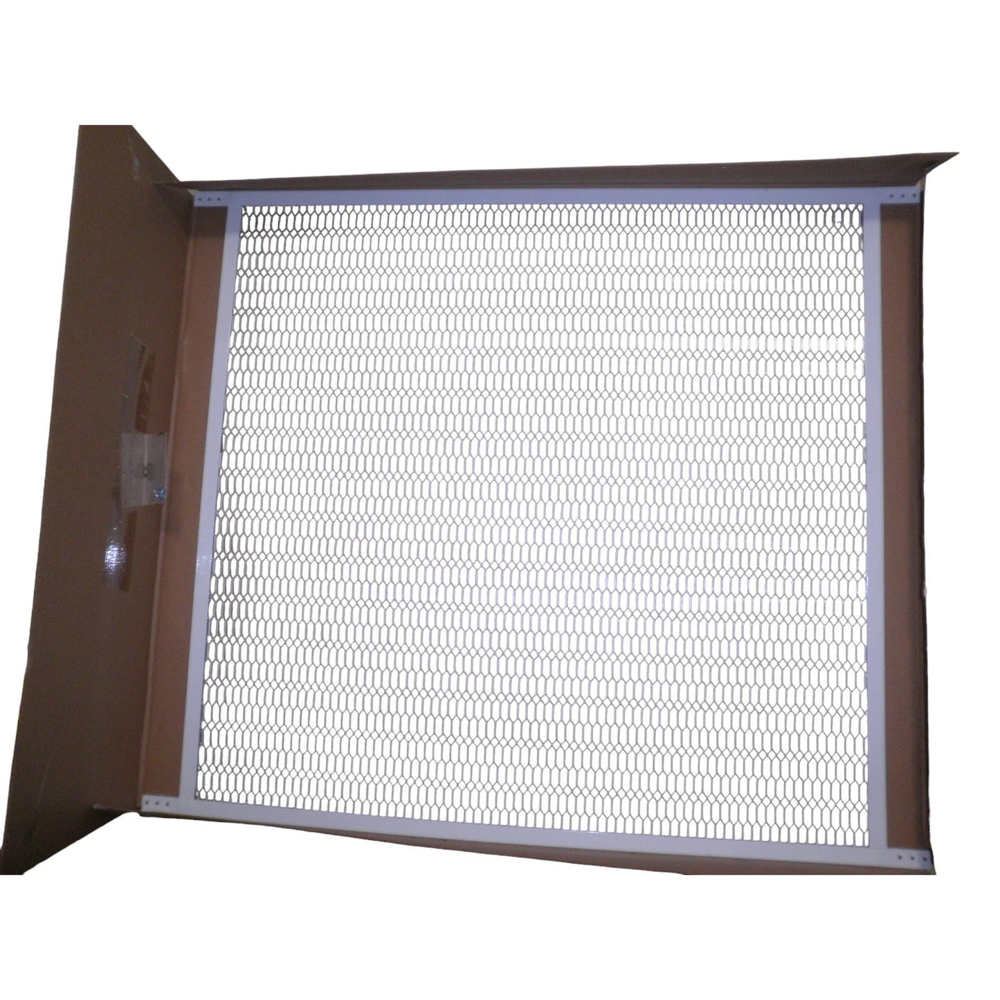 36 in. W x 30 in. H White Steel Pet Grille. Fits Most 36" Hinged & Patio Doors