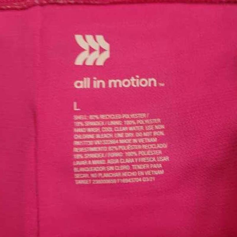 Women's Swim Boyshorts LRG (12-14) - All in Motion, Black & Pink Fora