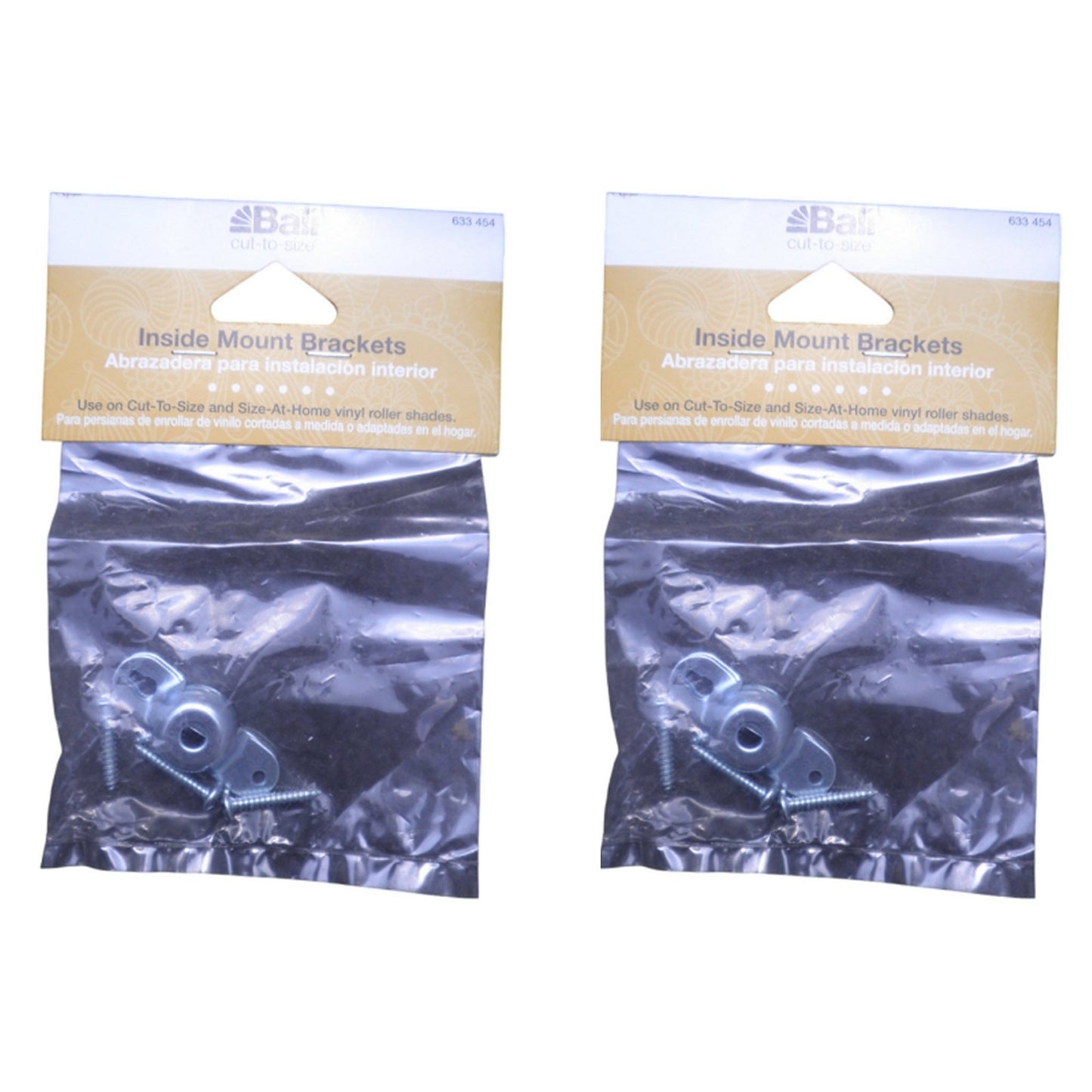 2 Packs/Sets Inside Mount Roller Shade Brackets