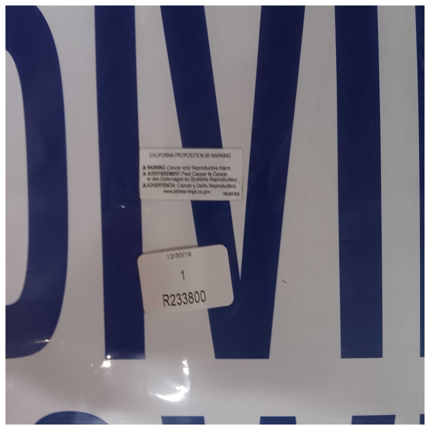 2 x 24"L x 24"W PVC Swim Safety Signage: "SHALLOW WATER NO DIVING ALLOWED"
