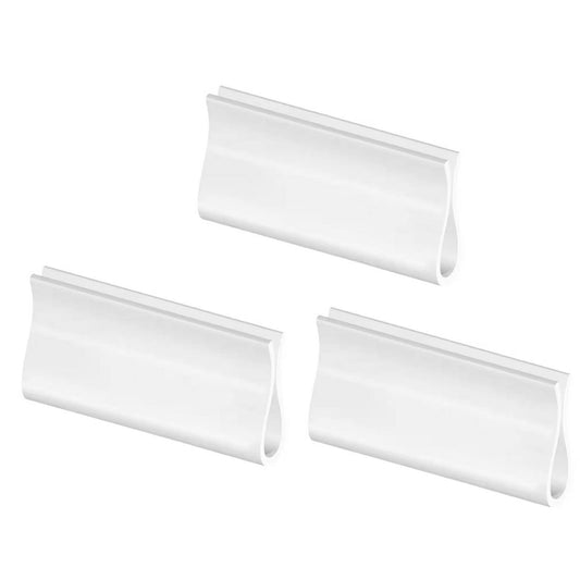 Three (3)  Roller Shade Hem Grips, White + Free Shipping