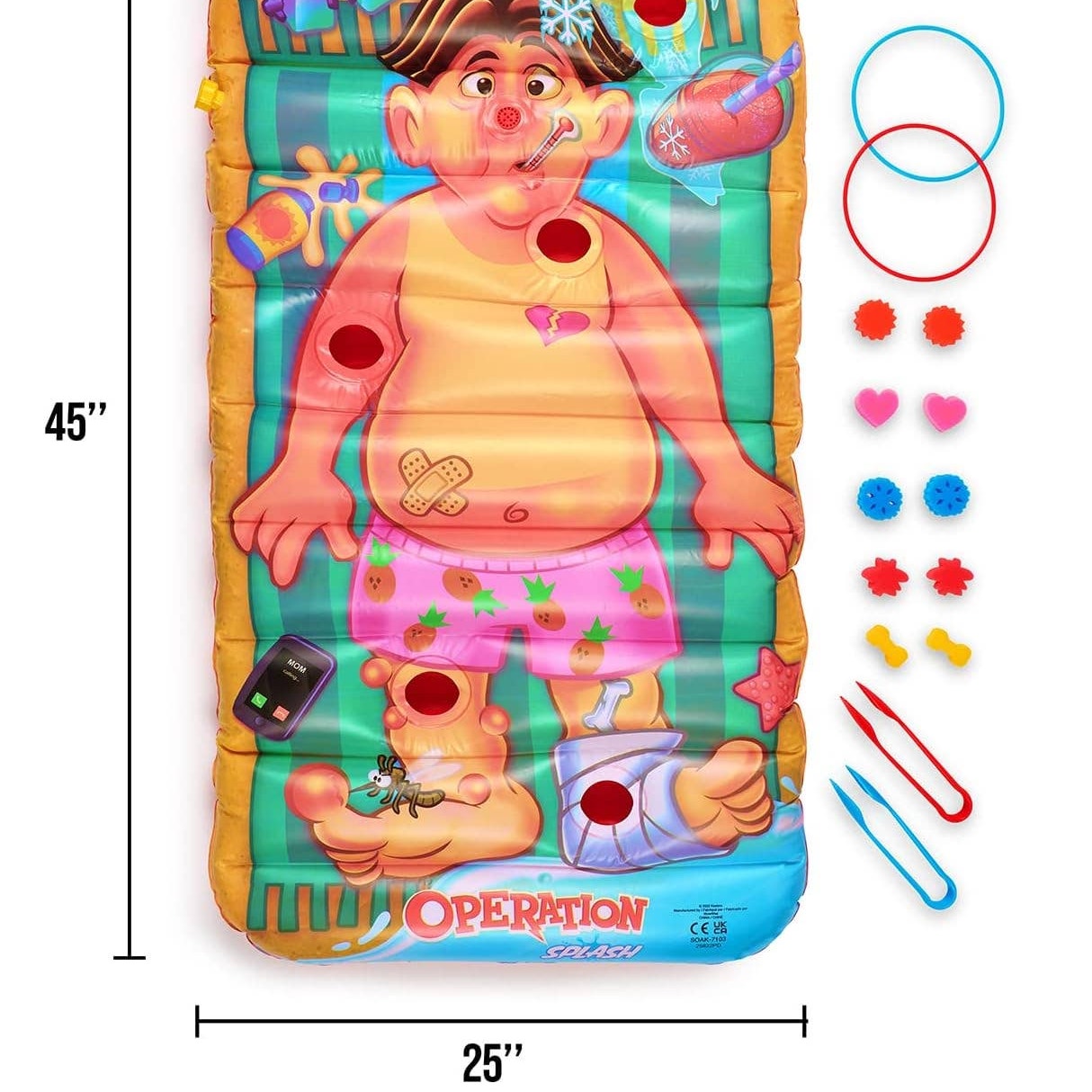 Hasbro Operation Splash Game – Family Game for Your Yard – More Water, More Fun!
