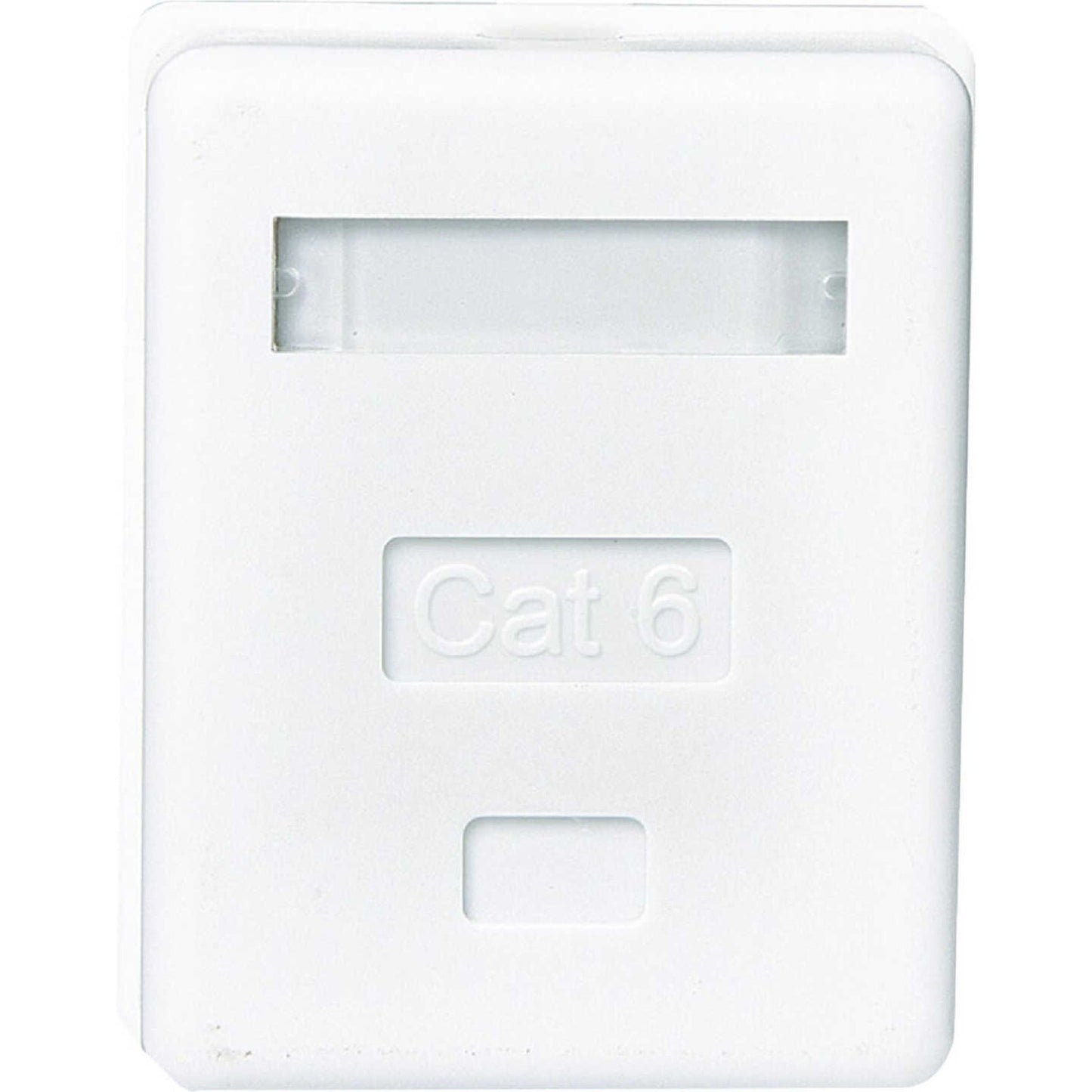6 x RCA White Surface Mount Jack, Plastic CAT 5E/6 Wall Jack, TPH563R -Free Ship