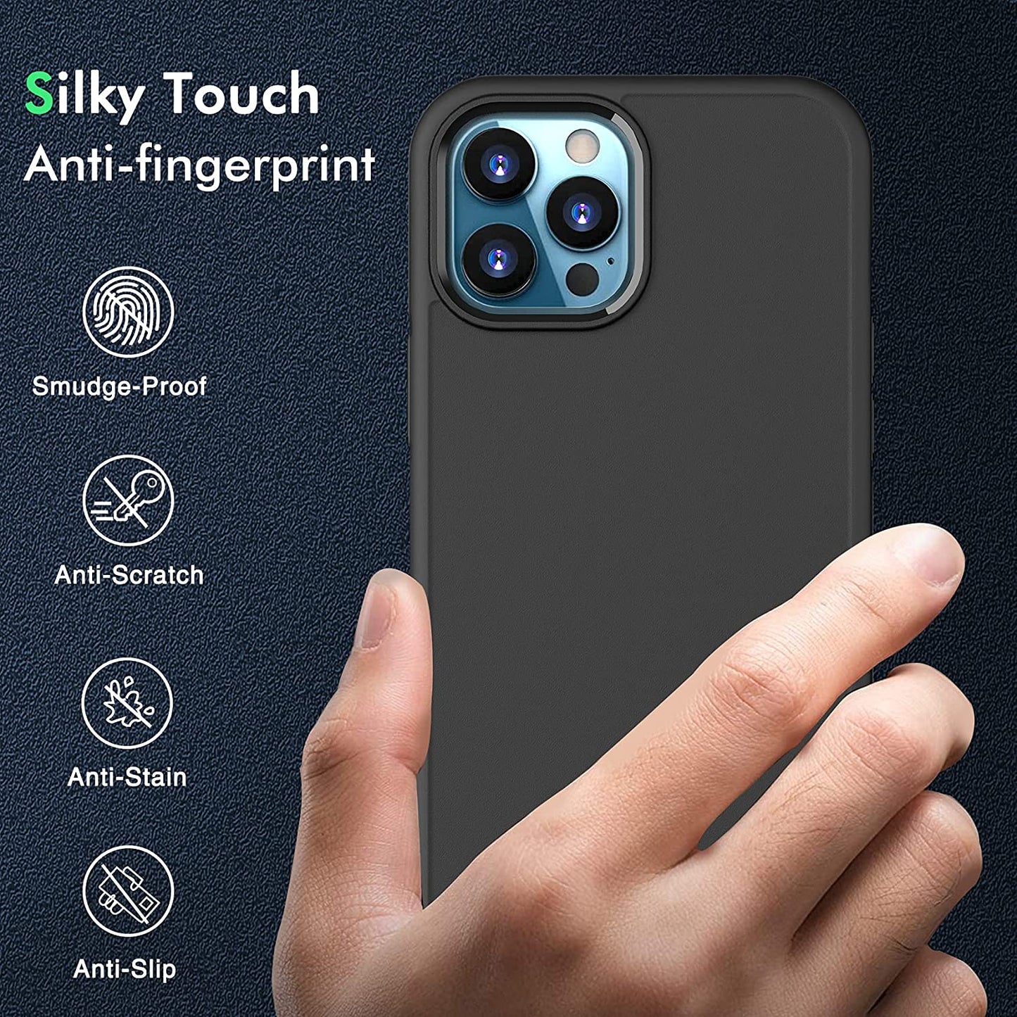 IMBZBK Designed for iPhone 12 Pro Max Phone Case, Military Grade Protection