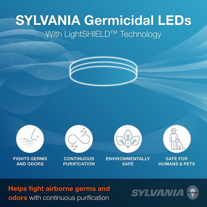 Sylvania 13" 120V 18W 100W White Integrated LED Dimmable Flush Mount 3500K