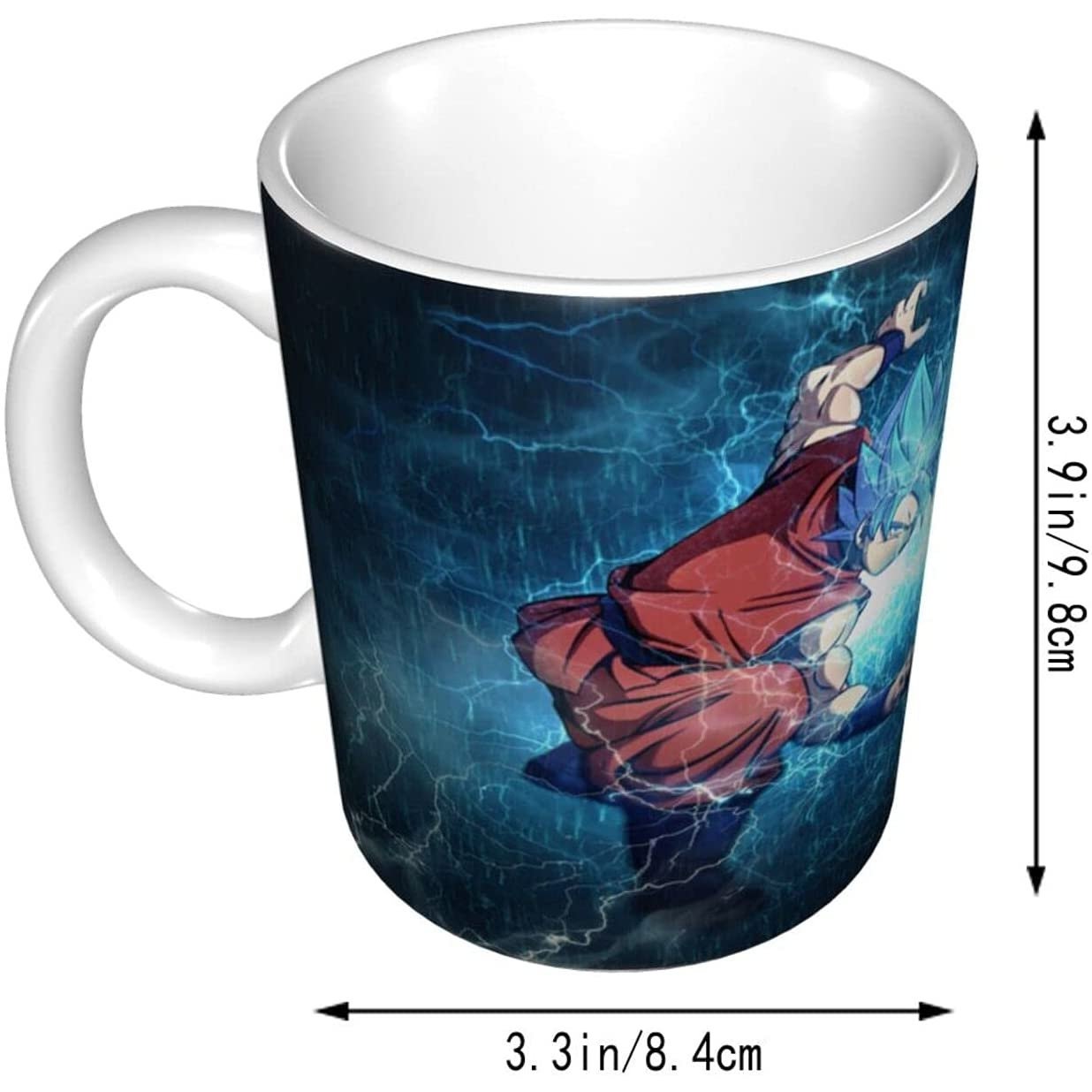 New 12 oz. Kakarotto Goku Anime Coffee Mug, Microwave Safe- Free Shipping