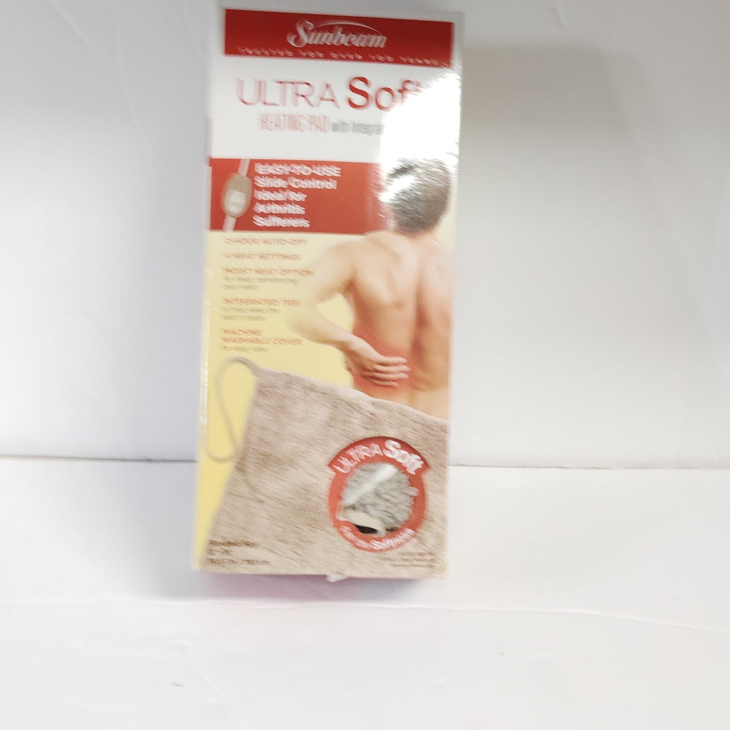 Sunbeam Ultra Soft Vinyl Heating Pad With Straps Model 000835‑915‑001