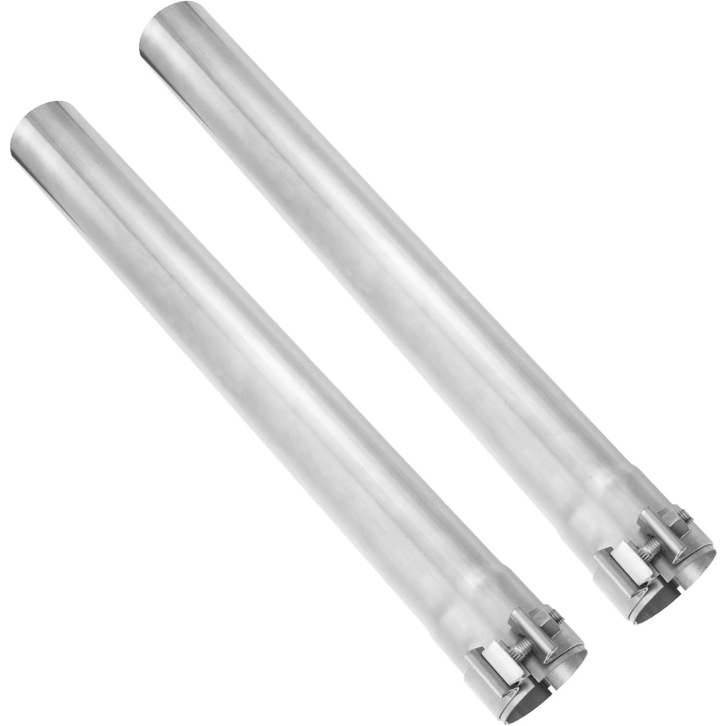 2-PK - 3" OD Mandrel Exhaust Pipe Tube (304 Stainless, 22.8"L, Universal Fit