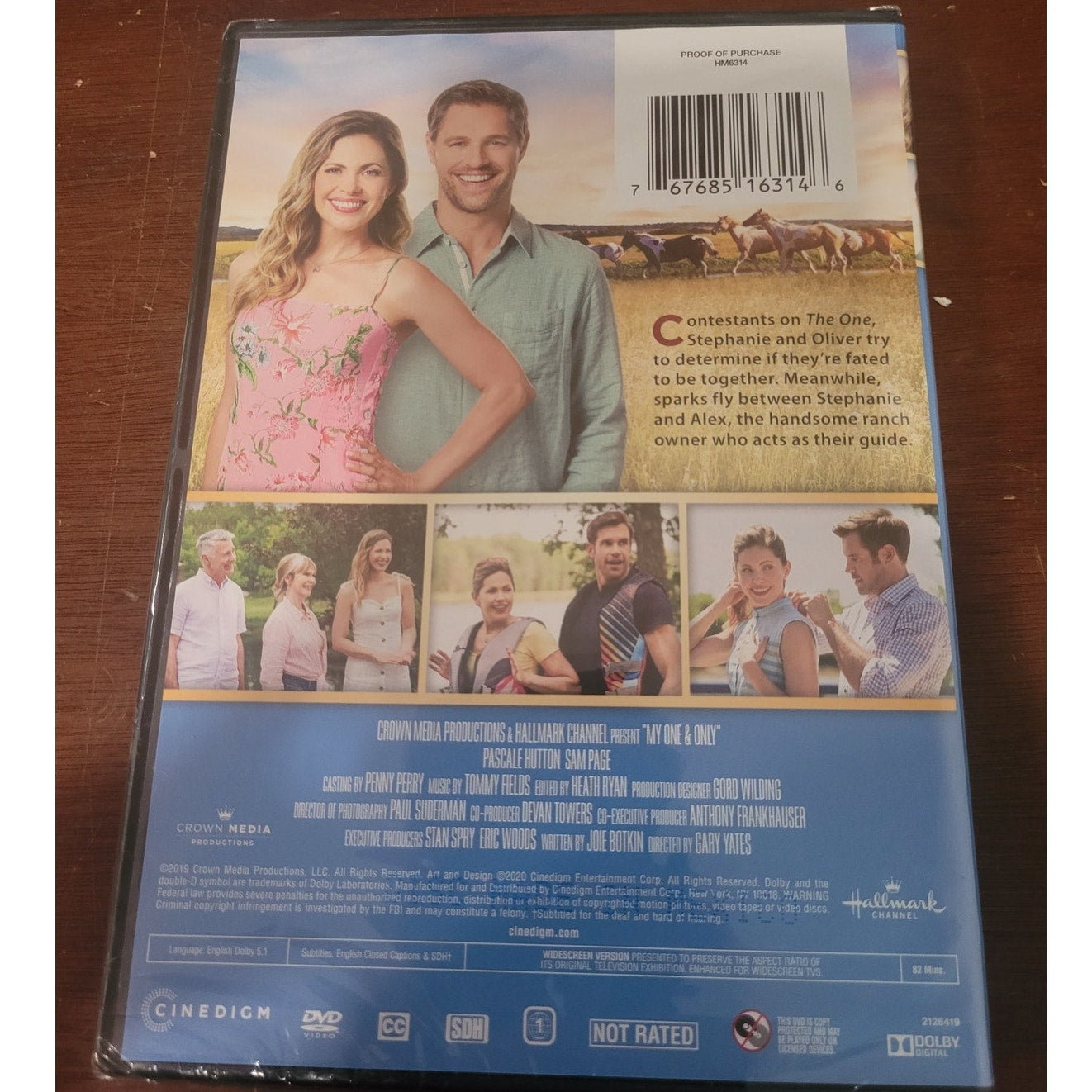 My One & Only DVD 2019 Hallmark Romance Comedy Family Christian Love Story