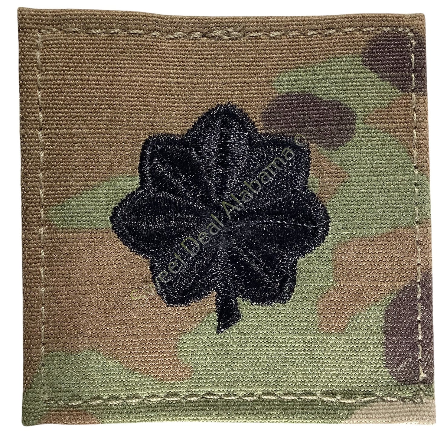 Military Lieutenant Colonel OCP Rank Insignia, Multi-Camo, 2x2, Hook-n-Loop Back
