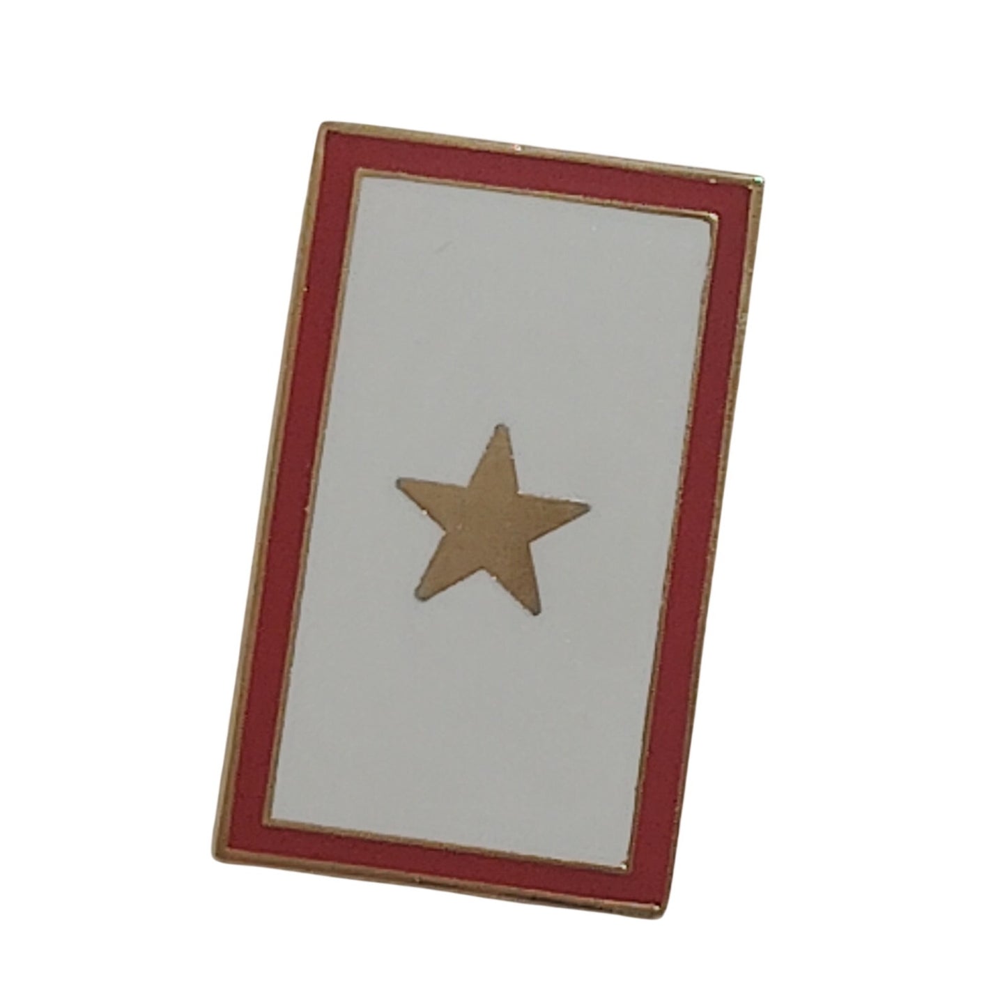 Family Member Gold Star KIA Honor Hat, Lapel Pin 7/8"H × 1/2"W Clutchback Pin