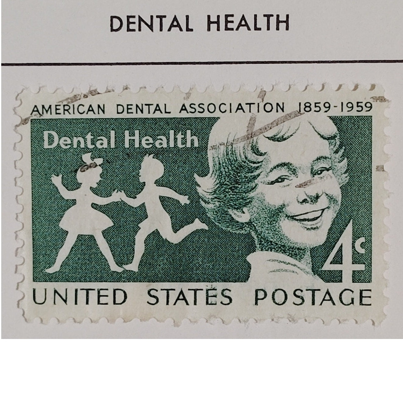 1959 Scott #1135 – 4¢ Dental Health / ADA Centennial – Canceled