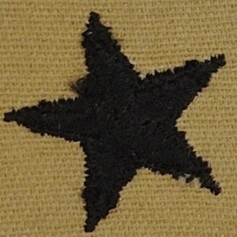 VTG US Army Brigadier General 1 Star Rank Patch Strip – Desert Tan Black Sew-On