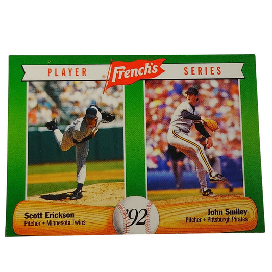 1992 French’s Mustard Scott Erickson John Smiley #5 MLB Baseball Card NM