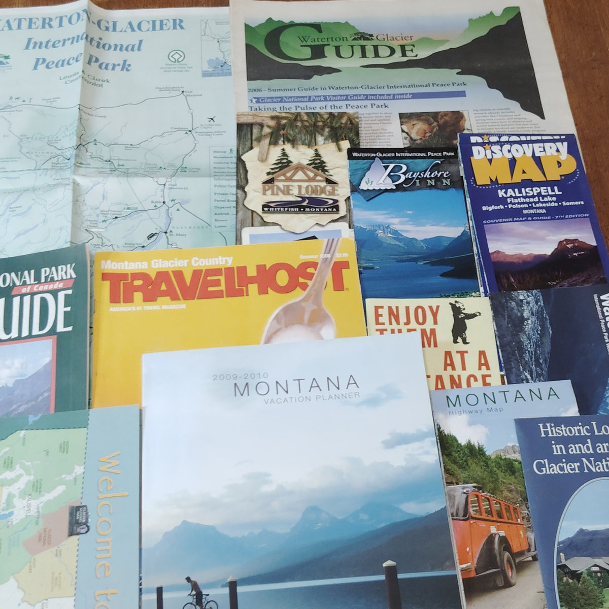 Montana & Glacier National Park Travel Ephemera Lot 2006-2010 Memorabilia