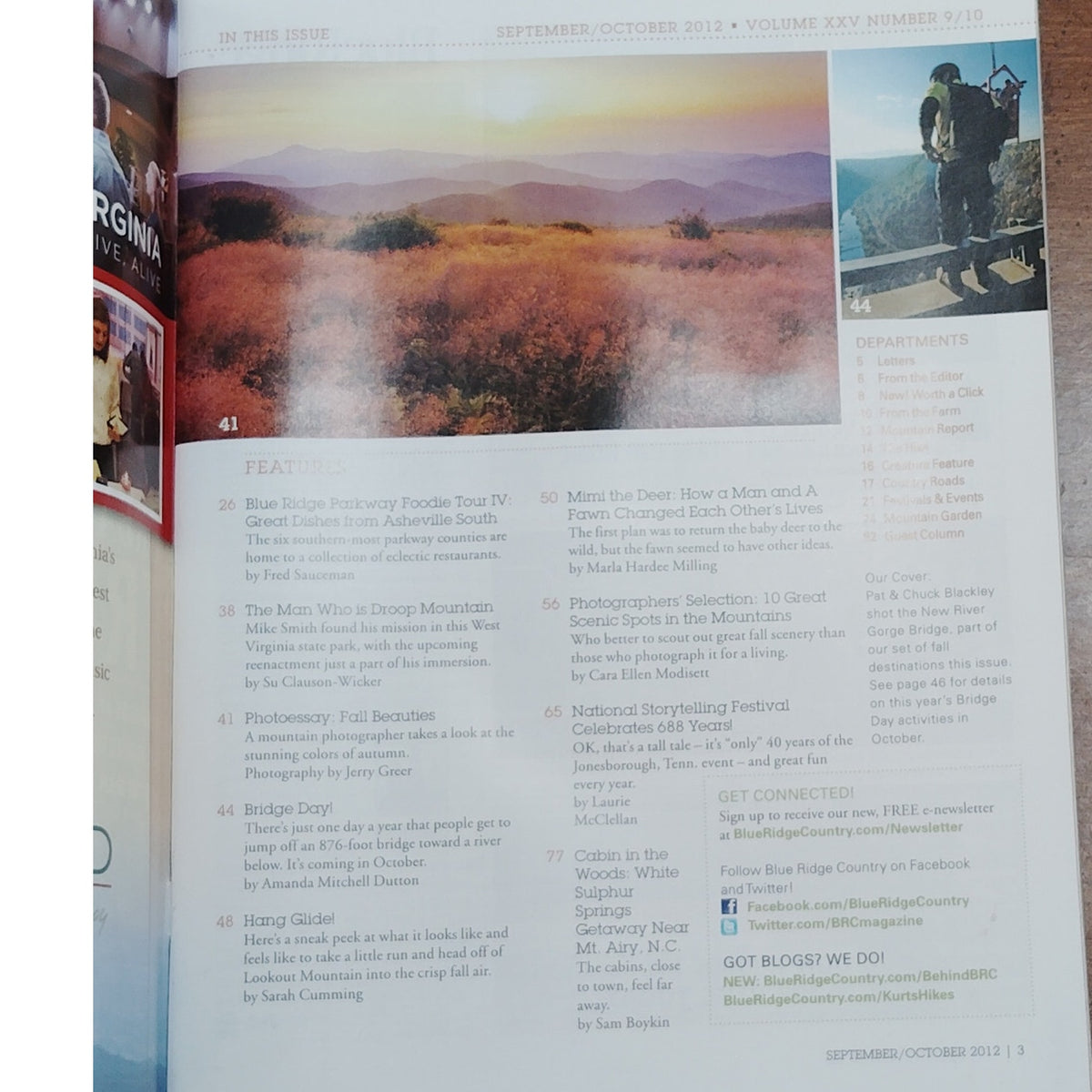 Blue Ridge Country Magazine - Great Fall Treks - Sep/Oct 2017 Edition